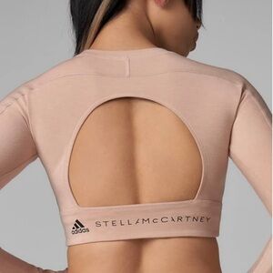 adidas by Stella McCartney‎ TrueStrength Cropped Long Sleeve Beige Size XL